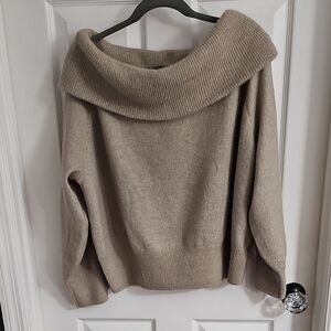 NWT H&M Tan Cowl Neck Sweater